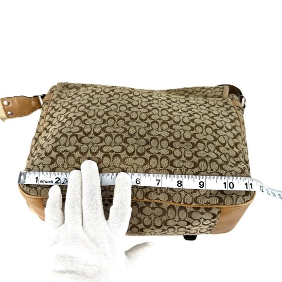 Coach F70283 Signature Messenger Camel - Picture 6 of 15